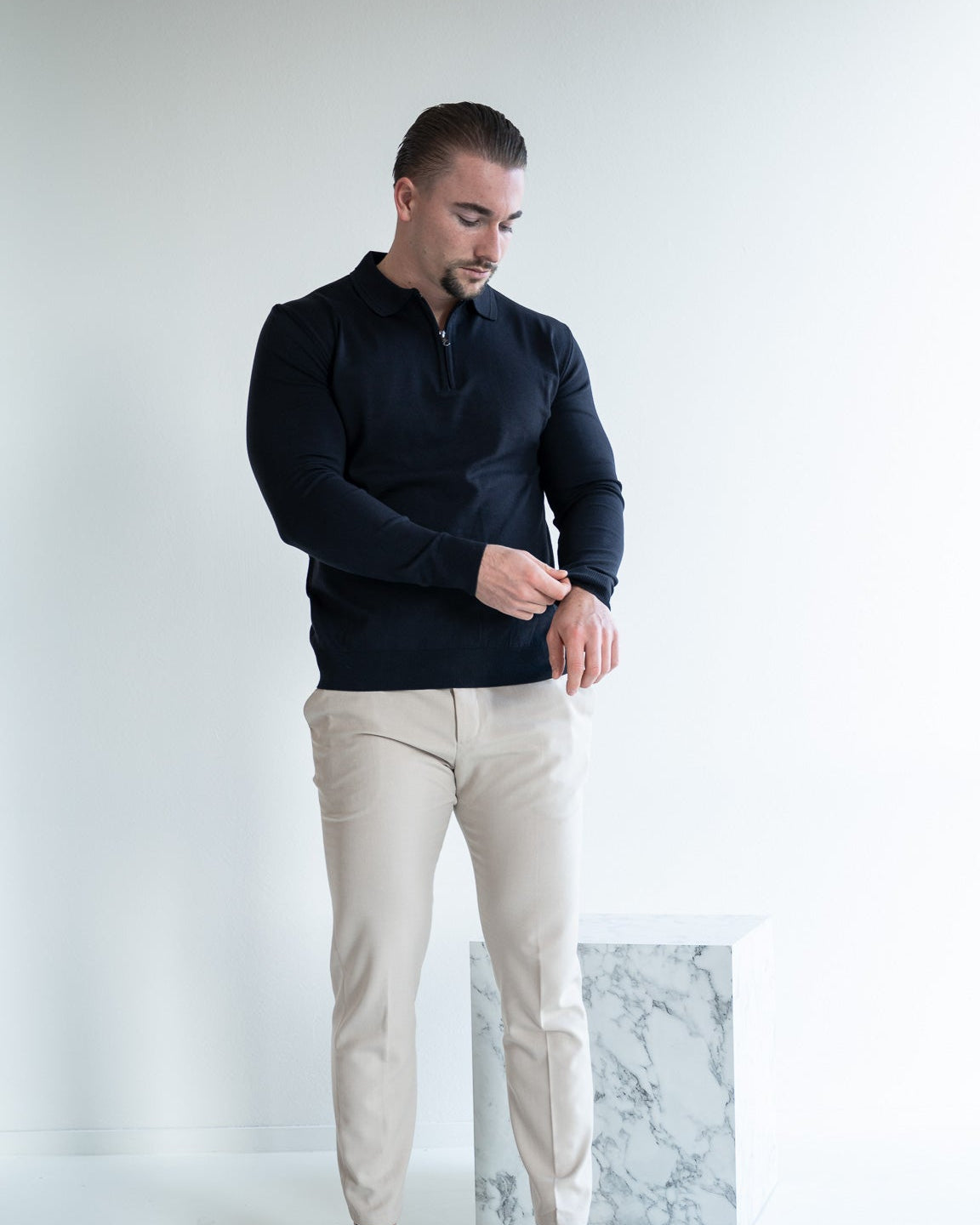 The Markova Zip - navy